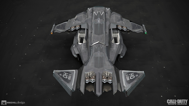 “The Raven is an odd combination of V-22 Osprey, space shuttle and C-130 Hercules”, Hill says. “These inspirations were only valuable for their functional principles though, such as aerodynamics, materials, powerplant placement etc. You can’t just mash three vehicles together, it’s important to carefully integrate their various systems into a harmonious whole - a process that is surprisingly logical, even though the emergent result seems aesthetically driven.”